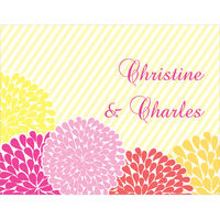 Fresh Yellow Floral Foldover Note Cards