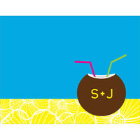 Luau Foldover Note Cards