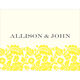 Vintage Yellow Floral Folded Note Cards Image 1 of 2