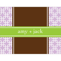Lavender and Lime Foldover Note Cards