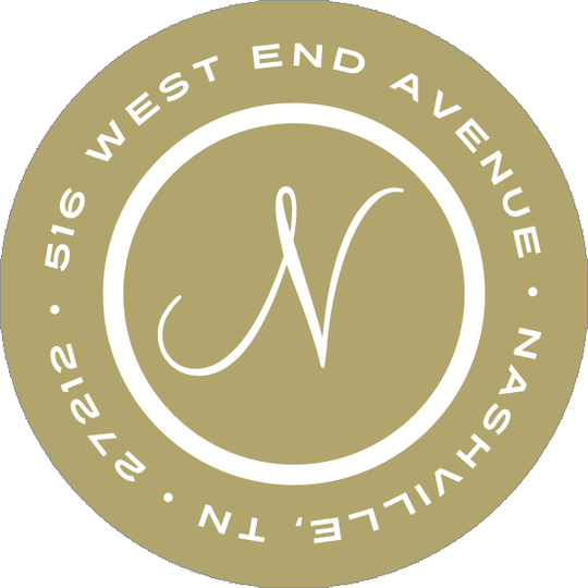 Gold Initial Round Address Labels