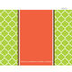 Lime and Orange Quatrefoil Folded Note Cards Image 2 of 2