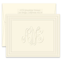Details about   Personalized Script Monogram Stationery  Modern Note Cards And Notepad For Her