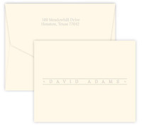 Embossed Banner Note Cards