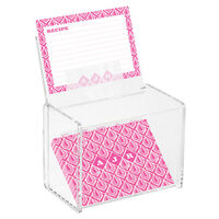 Pink Diamond Recipe Box and Cards