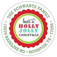 Holly Jolly Address Labels