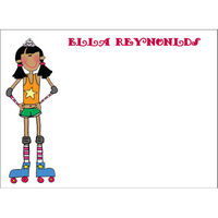 The Roller Girl Flat Note Cards