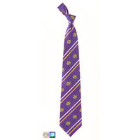 Louisiana State University Cambridge Striped Silk Necktie