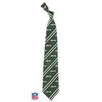 New York Jets Cambridge Striped Silk Necktie