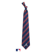 Atlanta Braves Striped Woven Necktie