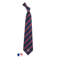 Cleveland Indians Striped Woven Necktie