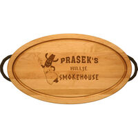 Maple 24 inch Oval Cutting Board with Your 1-Color Logo