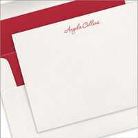 Angela Letterpress Flat Note Cards