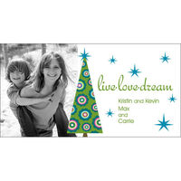 Flower Tree Photo Holiday Cards