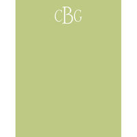 Celery Green Flat Note Cards