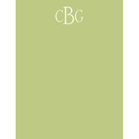 Celery Green Flat Note Cards