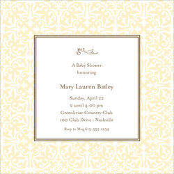Pretty Pattern Shower Invitations