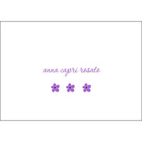 Lavender Petite Flower Foldover Note Cards