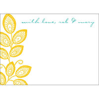 Lacy Marigold Flat Note Cards