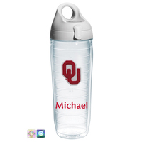 University of Oklahoma Personalized Chenille Water Bottle