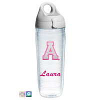 Appalachain State University Personalized Neon Pink Water Bottle