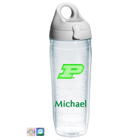 Purdue University Personalized Neon Green Water Bottle