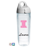 University of Illinois Personalized Neon Pink Water Bottle