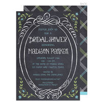 Chalkboard Bridal Shower Invitations