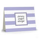 Lavender Stripe Folded Note Cards Image 2 of 3