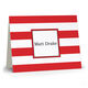 Red Stripe Folded Note Cards Image 4 of 4