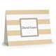 Khaki Stripe Folded Note Cards Image 3 of 3