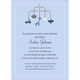 Blue Mobile Baby Shower Invitations Image 1 of 2