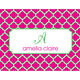 Hot Pink Tile Folded Note Cards Image 1 of 2