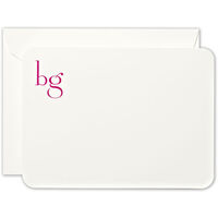 Monogram Cards with Rounded Corners