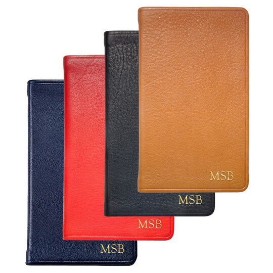 Personalized Traditional Leather Pocket Notebook