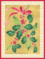 Holly Branch Holiday Cards