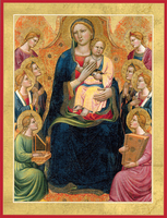 Virgin and Child with Angels Holiday Cards