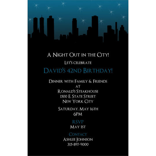 Cityscape Invitations