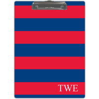 Red and Blue Stripe Clipboard