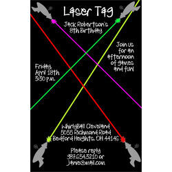Laser Tag Invitations