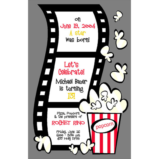 Movie Party Invitations