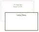 Triple Thick Classic Border Wide Flat Note Cards - Raised Ink Image 1 of 3