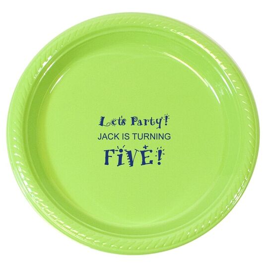 Personalized Plastic Plates for Celebrations