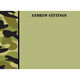 Green Camo Flat Note Cards Image 1 of 2