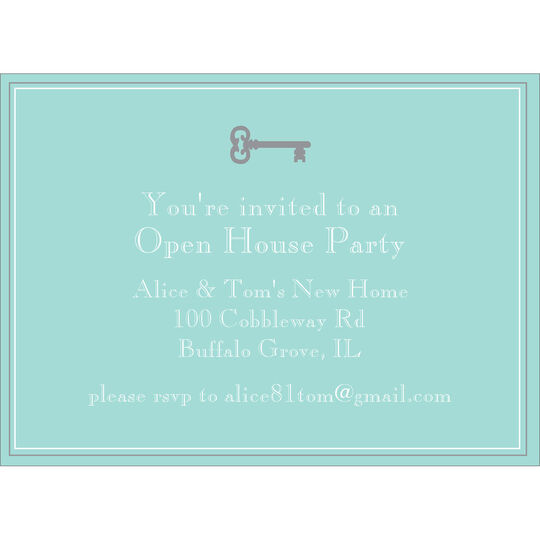 Traditional New Home Key Moving Cards