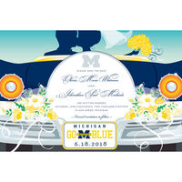 University of Michigan Wedding Save the Date Announcements