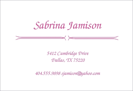 Jamison Calling Cards