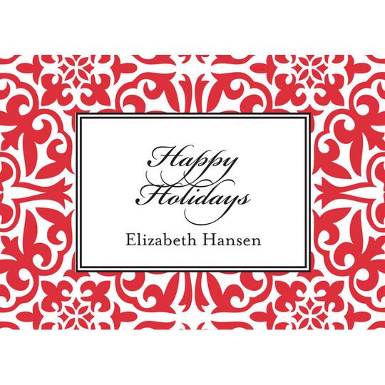 Poppy Holiday Pattern Gift Stickers