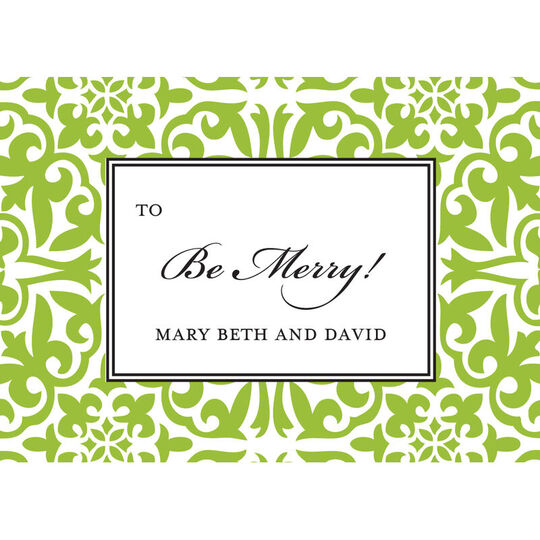 Grasshopper Holiday Pattern Gift Stickers