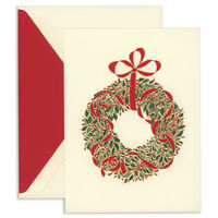 Classic Evergreen Wreath Holiday Cards
